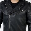 OZONE KURTKA SKÓRZANA RAMONES MODERN MATT BLACK